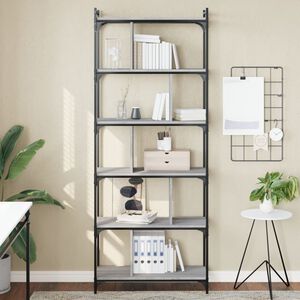 vidaXL &Beta;&iota;&beta;&lambda;&iota;&omicron;&theta;ή&kappa;&eta; 6 &Epsilon;&pi;&iota;&pi;έ&delta;&omega;&nu; &Gamma;&kappa;&rho;&iota; Sonoma 76 x 32 x 192 &epsilon;&kappa;. &Epsilon;&pi;&epsilon;&xi;. &Xi;ύ&lambda;&omicron;