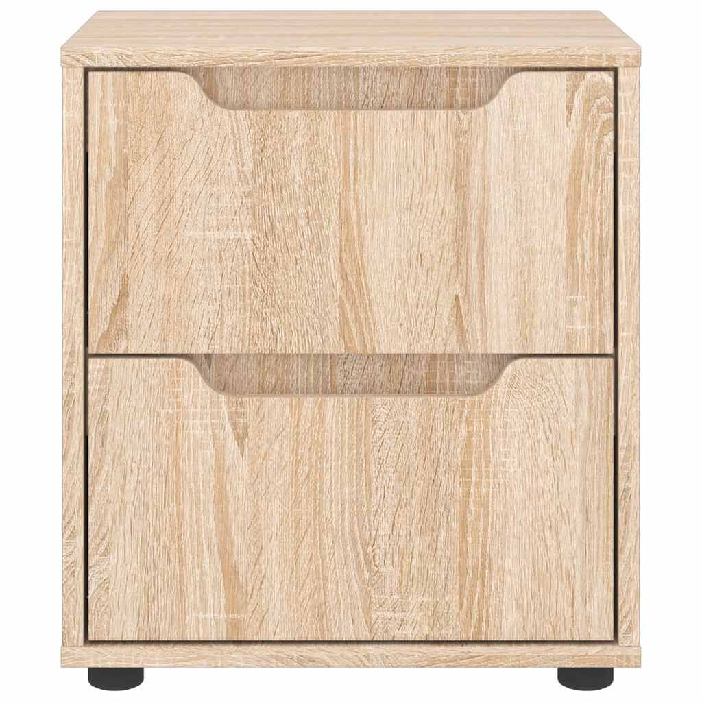 vidaXL κομοδίνο VISNES Sonoma Δρυς 45x40x50 cm Επεξεργασμένο ξύλο