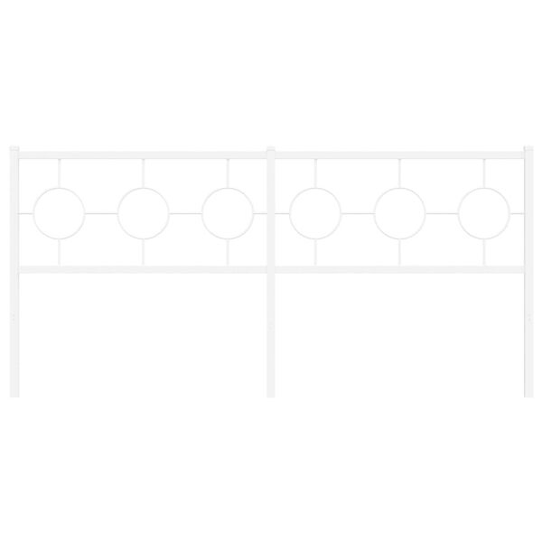 vidaXL Κεφαλάρι Λευκό 180 εκ. Μεταλλικό