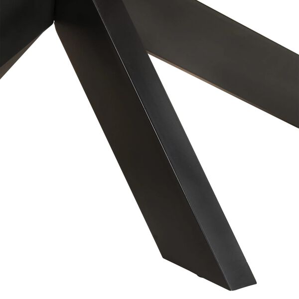 vidaXL Τραπεζαρία Οβάλ 200 x 100 x 75 εκ. από Ακατέργαστο Ξύλο Μάνγκο
