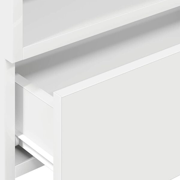 vidaXL Κομοδίνο Επιτοίχιο Λευκά 45x26x28,5 εκ.