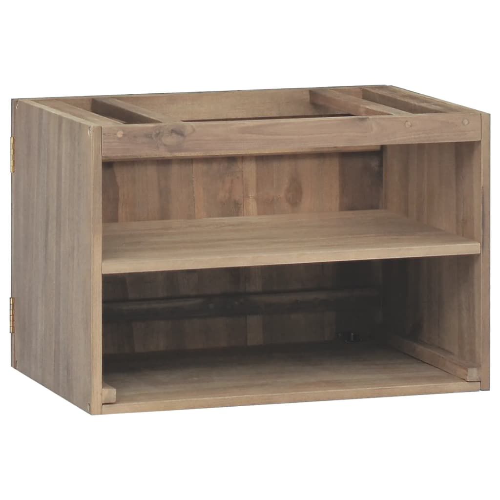 vidaXL Ντουλάπι Μπάνιου Επιτοίχιο 60x39x40 εκ. από Μασίφ Ξύλο Teak