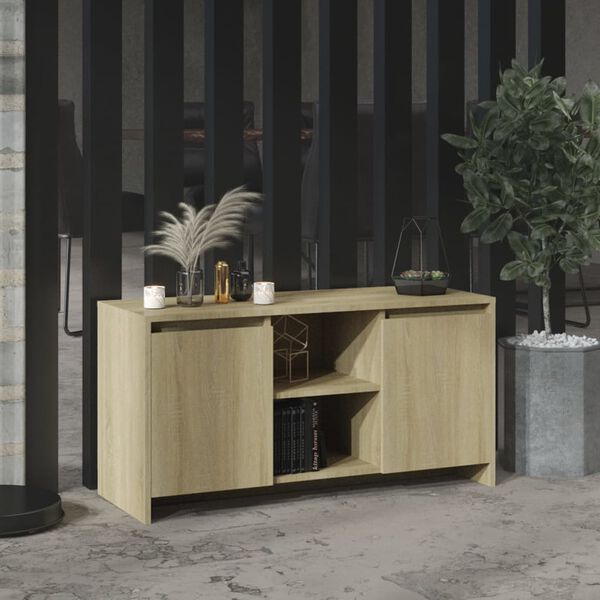 vidaXL Έπιπλο Τηλεόρασης Sonoma Δρυς 102x37,5x52,5 εκ. Επεξεργ. Ξύλο
