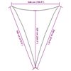 vidaXL Πανί Σκίασης Taupe 5 x 7 x 7 μ. από HDPE 160 γρ./μ²