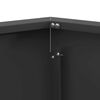 vidaXL Φωτιά Μαύρο 75 x 75 x 28 εκ. Κρύα έλαση από χάλυβα