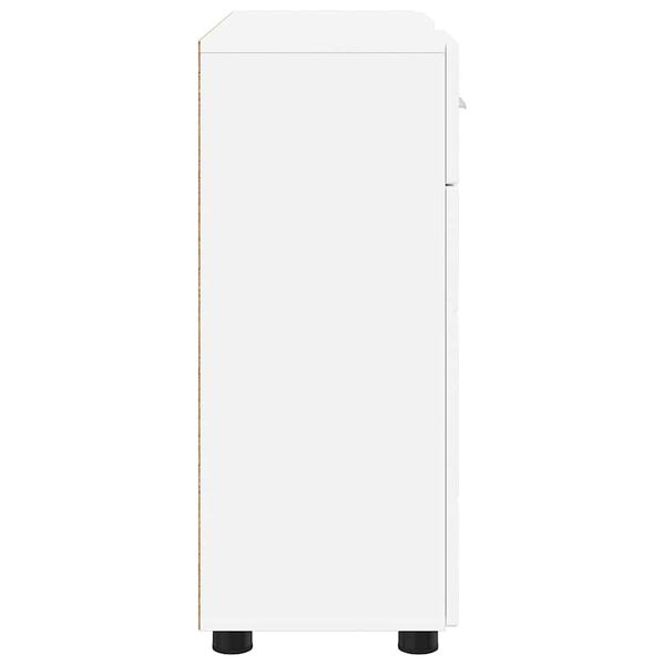 vidaXL Πλαϊνό γραφείο Λευκό 88.5 x 30.5 x 73 εκ Επεξεργασμένο ξύλο