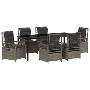 vidaXL &Sigma;έ&tau; &phi;&alpha;&gamma;&eta;&tau;&omicron;ύ &gamma;&iota;&alpha; &kappa;ή&pi;&omicron; 7 pcs &Gamma;&kappa;&rho;&iota; &sigma;&upsilon;&nu;&theta;&epsilon;&tau;&iota;&kappa;ό &rho;&alpha;&tau;ά&nu;
