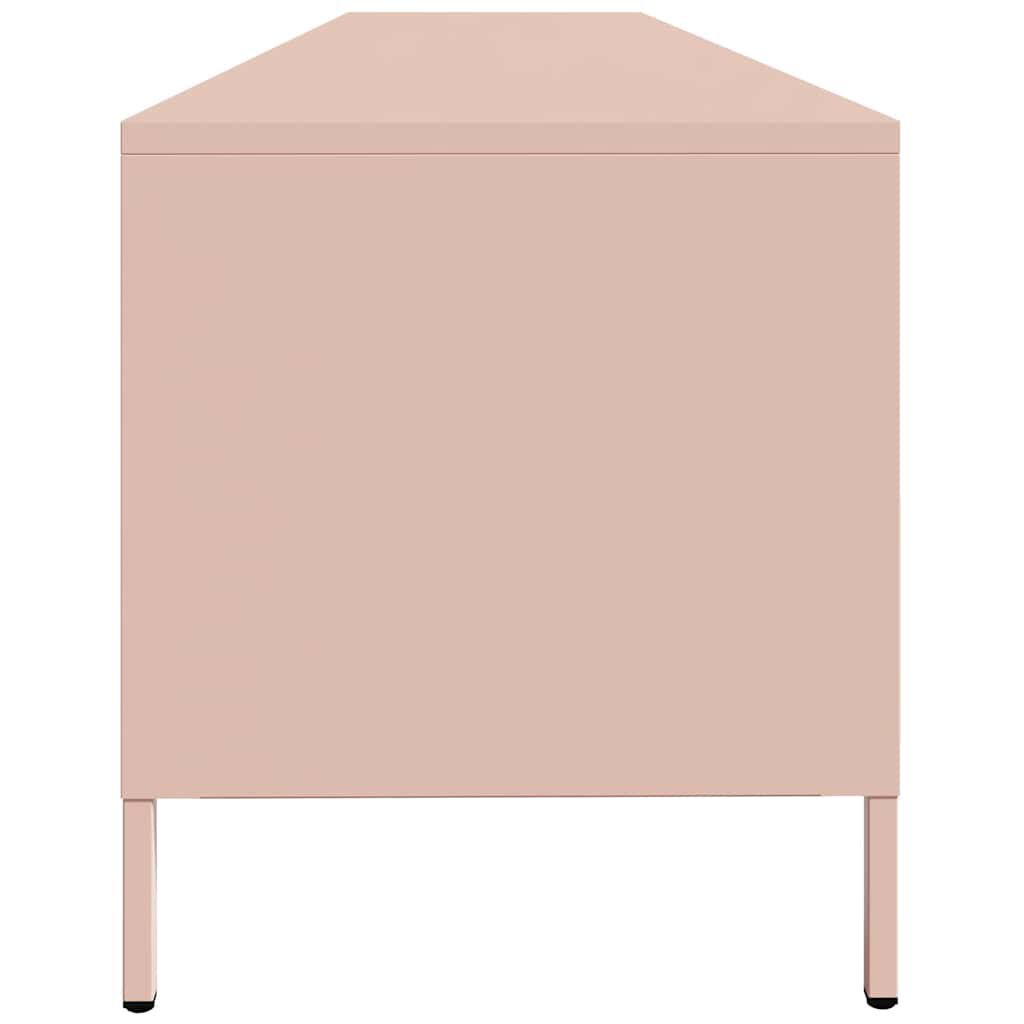 ντουλάπι τηλεόρασης vidaXL Ροζ 202x39x43,5 cm Ατσάλι ψυχρής έλασης