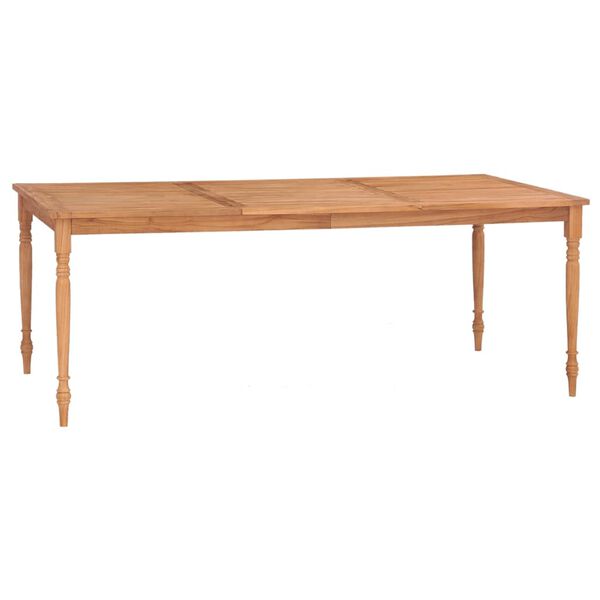 vidaXL Τραπέζι Batavia 200 x 100 x 75 εκ. από Μασίφ Ξύλο Teak