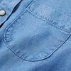 Φόρεμα Παιδικό Μακρυμάνικο Σκούρο Μπλε και Denim Μπλε 104