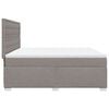 vidaXL &Kappa;&rho;&epsilon;&beta;ά&tau;&iota; Boxspring &mu;&epsilon; &Sigma;&tau;&rho;ώ&mu;&alpha; Taupe 200x200 &epsilon;&kappa;. &Upsilon;&phi;&alpha;&sigma;&mu;ά&tau;&iota;&nu;&omicron;
