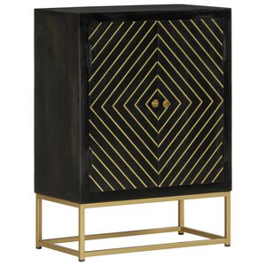 vidaXL &Nu;&tau;&omicron;&upsilon;&lambda;ά&pi;&iota; &mu;&epsilon; 2 &Pi;ό&rho;&tau;&epsilon;&sigmaf; &Mu;&alpha;ύ&rho;&omicron;/&Chi;&rho;&upsilon;&sigma;ό 55x30x75 &epsilon;&kappa;. &Mu;&alpha;&sigma;ί&phi; &Xi;ύ&lambda;&omicron; &Mu;ά&nu;&gamma;&kappa;&omicron;