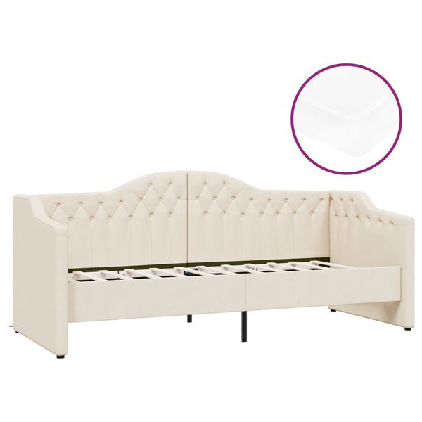 vidaXL &Kappa;&alpha;&nu;&alpha;&pi;έ&sigmaf; &Kappa;&rho;&epsilon;&beta;ά&tau;&iota; &mu;&epsilon; &Sigma;&tau;&rho;ώ&mu;&alpha; & USB &Kappa;&rho;&epsilon;&mu; 90 x 200 &epsilon;&kappa;. &Upsilon;&phi;&alpha;&sigma;&mu;ά&tau;&iota;&nu;&omicron;&sigmaf;