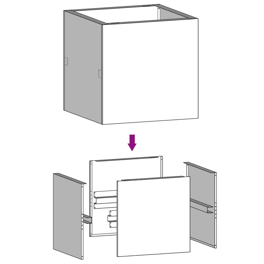 vidaXL Ζαρντινιέρα 40 x 41 x 40 εκ. από Ατσάλι Corten