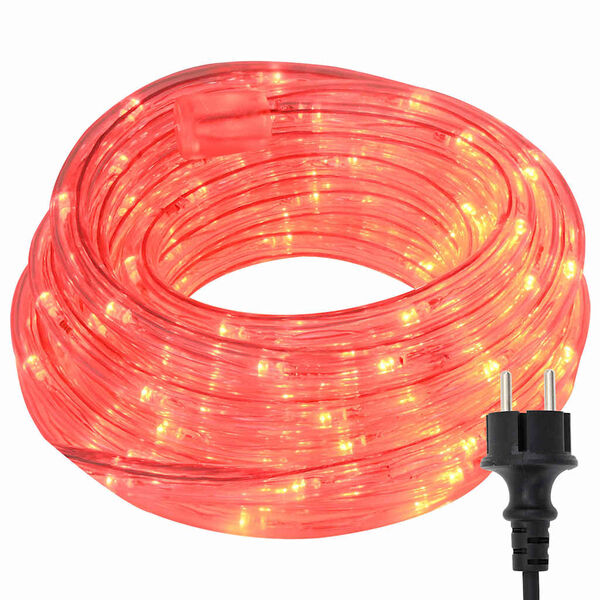 vidaXL Φωτιστικό Συρματόσχοινο με 120 LED Κόκκινο 5 m PVC