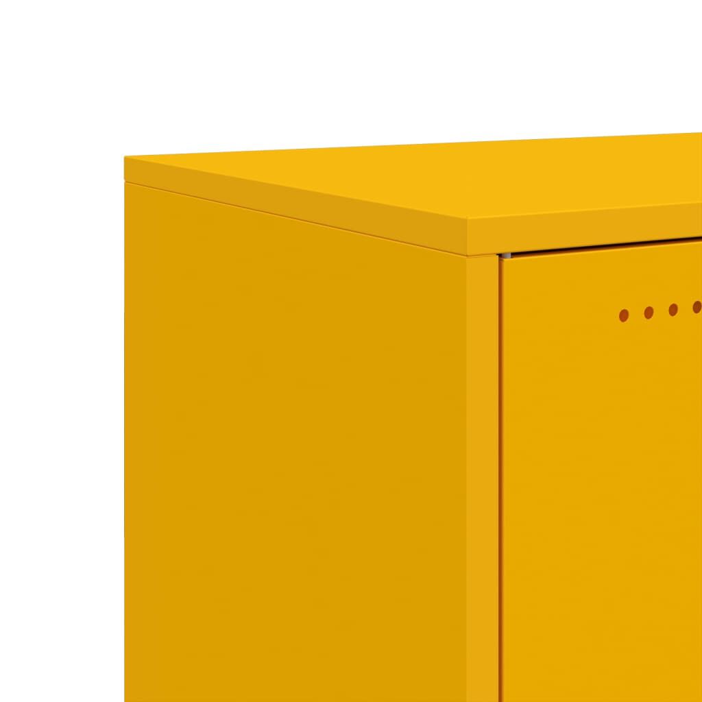 vidaXL Ντουλάπι Μουσταρδί 100,5x39x72 εκ. από Ατσάλι