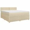 vidaXL &Kappa;&rho;&epsilon;&beta;ά&tau;&iota; box spring &mu;&epsilon; &sigma;&tau;&rho;ώ&mu;&alpha; &Kappa;&rho;&epsilon;&mu; 160 x 200 cm Ύ&phi;&alpha;&sigma;&mu;&alpha;