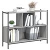 vidaXL Βιβλιοθήκη Γκρι Sonoma 102x28x77,5 εκ. από Επεξεργασμένο Ξύλο