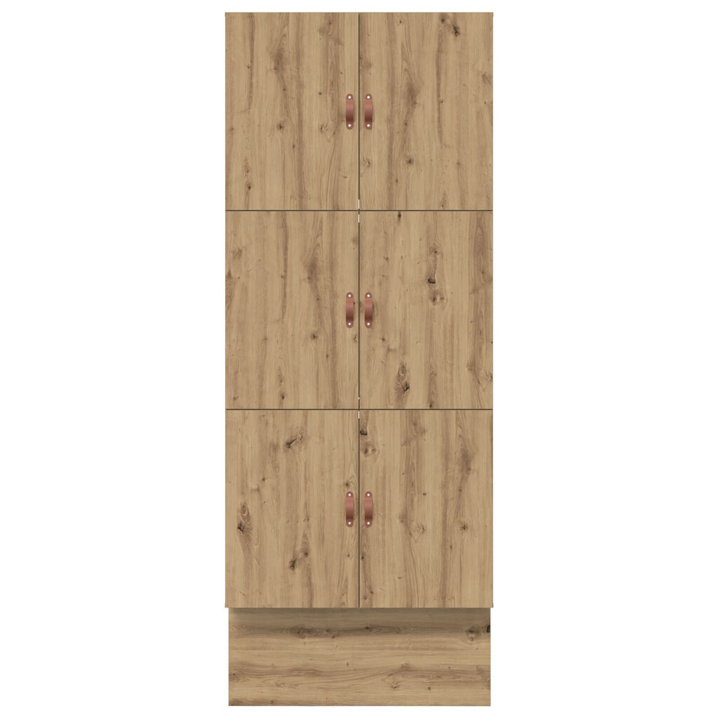 vidaXL Κρεβάτι αποθηκευτικού χώρου Artisan Oak 90x200 εκ.