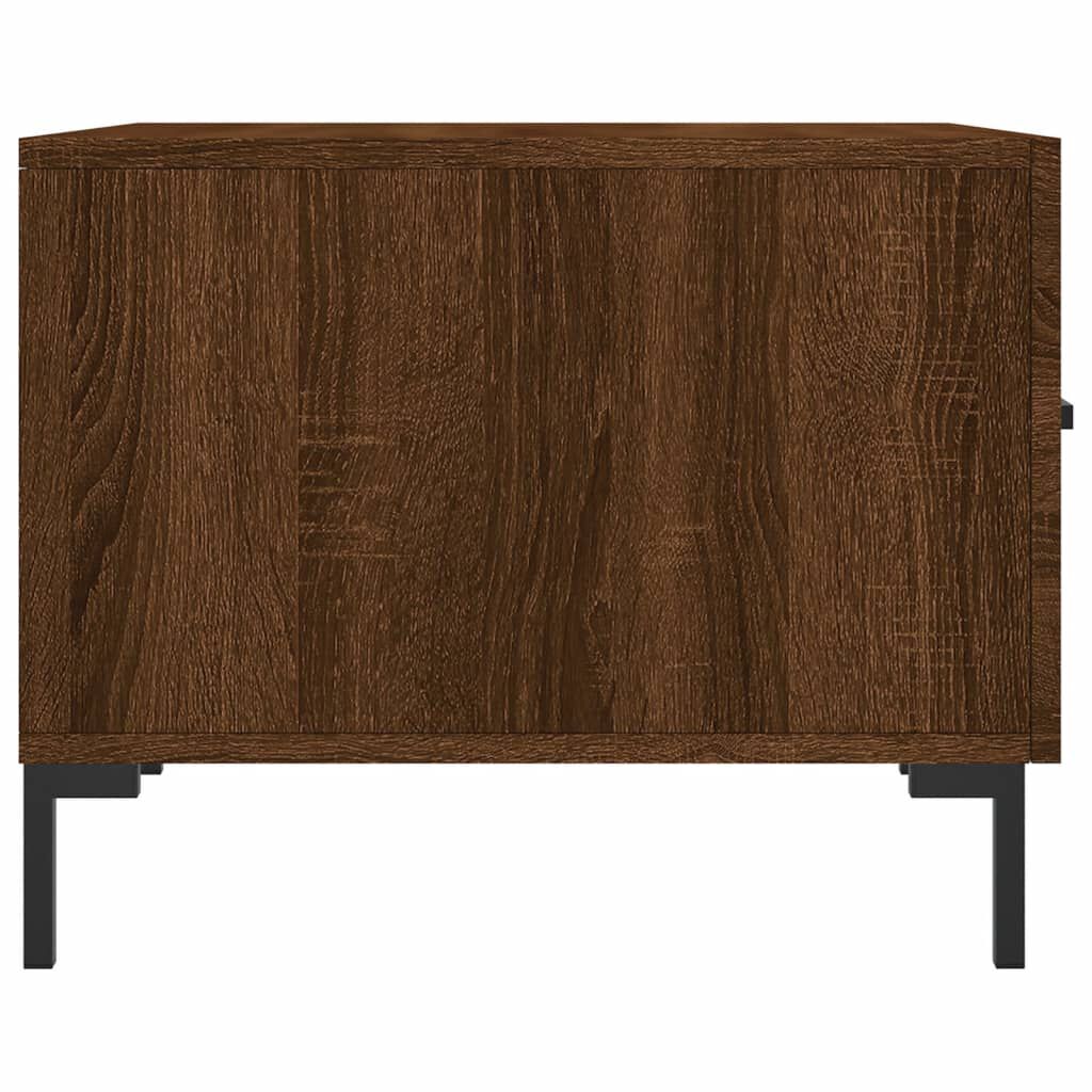 vidaXL Τραπεζάκια Σαλονιού 2 τεμ Brown Oak 50x50x40 εκ Επεξ. Ξύλο