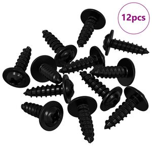 vidaXL &Beta;ί&delta;&alpha; &Alpha;&upsilon;&tau;&omicron;-&tau;&rho;&upsilon;&pi;&eta;&tau;ή 12 pcs &Mu;&alpha;ύ&rho;&omicron; 3,5 x 12 mm &Sigma;ί&delta;&epsilon;&rho;&omicron;