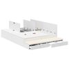 vidaXL Κρεβάτι με αποθηκευτικό χώρο Λευκό 236.5 x 150 x 31.5 εκατοστά
