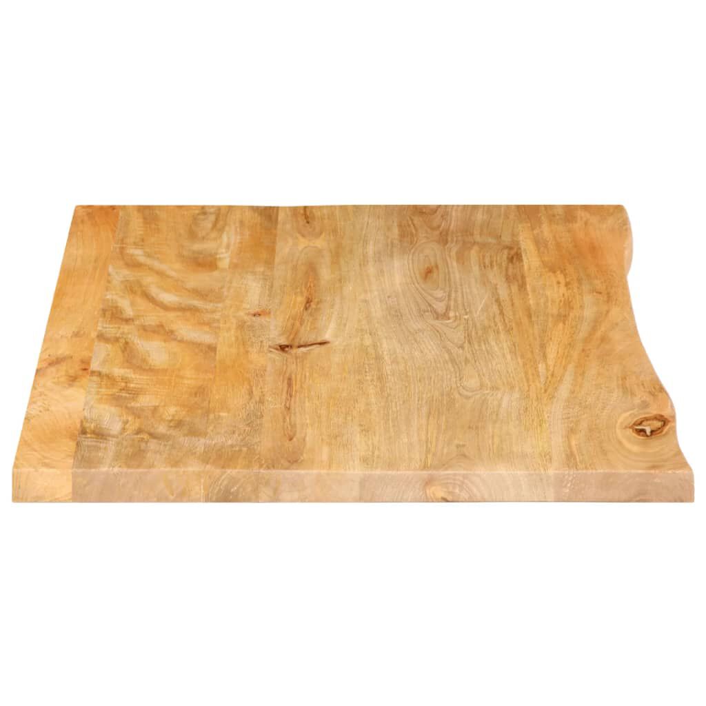 vidaXL Επιφάνεια Τραπεζιού 80x60x2,5 εκ. Live Edge Μασίφ Ξύλο Μάνγκο