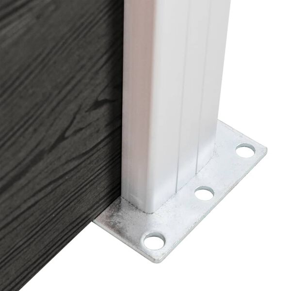 vidaXL Πάνελ Περίφραξης Γκρι 175 x 186 εκ. από WPC