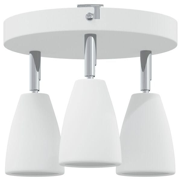 vidaXL Φωτιστικό Οροφής 3 Way Adjustable White GU10