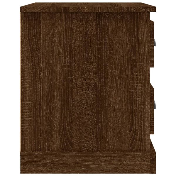 vidaXL Κομοδίνο Καφέ δρυς 39x39x47,5 εκ. από Επεξεργασμένο Ξύλο