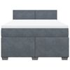 vidaXL &Kappa;&rho;&epsilon;&beta;ά&tau;&iota; Boxspring &mu;&epsilon; &Sigma;&tau;&rho;ώ&mu;&alpha; &Sigma;&kappa;&omicron;ύ&rho;&omicron; &Gamma;&kappa;&rho;&iota; 140x190 &epsilon;&kappa;. &Beta;&epsilon;&lambda;&omicron;ύ&delta;&iota;&nu;&omicron;