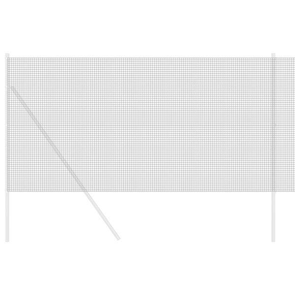 vidaXL Συγκολλητός φράχτης από σύρμα Γκρι 1 x 50 m Ατσάλι