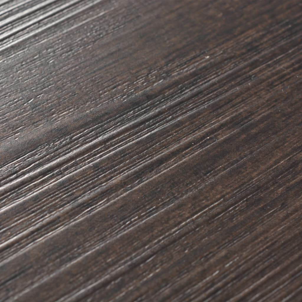 vidaXL Δάπεδο Αυτοκόλλητο Σκούρο Καφέ 5,02 μ² / 2 χιλ. από PVC