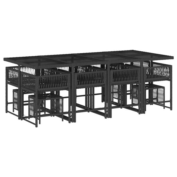 vidaXL &Sigma;&epsilon;&tau; &Tau;&rho;&alpha;&pi;&epsilon;&zeta;&alpha;&rho;ί&alpha;&sigmaf; &Kappa;ή&pi;&omicron;&upsilon; 13&tau;&epsilon;&mu;. &Mu;&alpha;ύ&rho;&omicron; &alpha;&pi;ό &Sigma;&upsilon;&nu;&theta;. &Rho;&alpha;&tau;ά&nu; &mu;&epsilon; &Mu;&alpha;&xi;&iota;&lambda;ά&rho;&iota;&alpha;