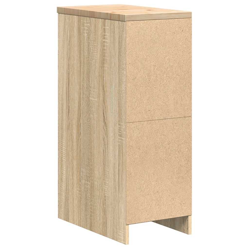 vidaXL ντουλάπι αποθήκευσης γκαράζ 30x51x85 εκ μασίφ ξύλο πεύκο