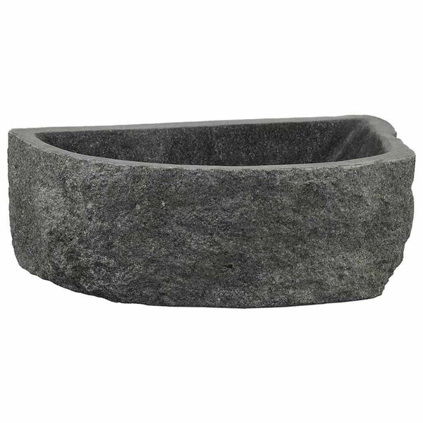 vidaXL Κρεμαστή Λεκάνη Γκρι (38-45) x (30-35) x 15 εκ. Πέτρα Ποταμού