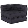 vidaXL Modular Pouffe Anthracite 70x70x54 ύφασμα