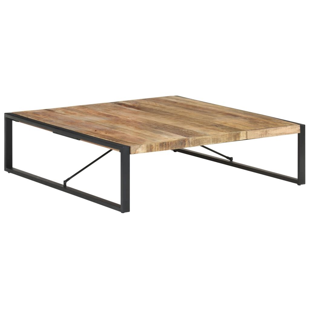 vidaXL Τραπεζάκι Σαλονιού 140 x 140 x 40 εκ. Ακατέργαστο Ξύλο Μάνγκο
