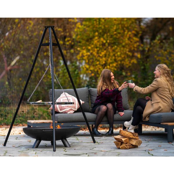 BBGRILL Ψησταριά/Grill με Τρίποδο BBQ TRIPOD Μαύρη 172 εκ.