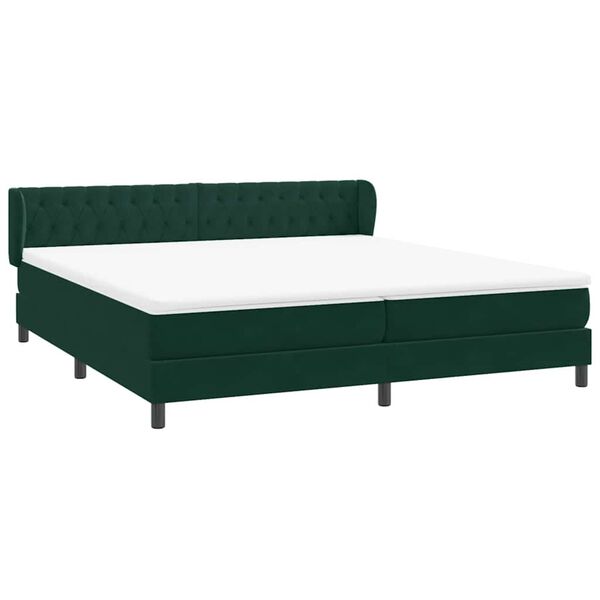 vidaXL Box Spring &Kappa;&rho;&epsilon;&beta;ά&tau;&iota; &mu;&epsilon; &sigma;&tau;&rho;ώ&mu;&alpha;&tau;&alpha; &Sigma;&kappa;&omicron;ύ&rho;&omicron; &pi;&rho;ά&sigma;&iota;&nu;&omicron; &Beta;&epsilon;&lambda;&omicron;ύ&delta;&iota;&nu;&omicron;