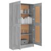 vidaXL Βιβλιοθήκη Γκρι Sonoma 82,5x30,5x150 εκ. από Επεξεργασμένο Ξύλο