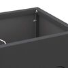 vidaXL Σχέδιο & βάση αποθήκευσης Μαύρο 15.5 x 15.5 x 49 εκ Μέταλλο