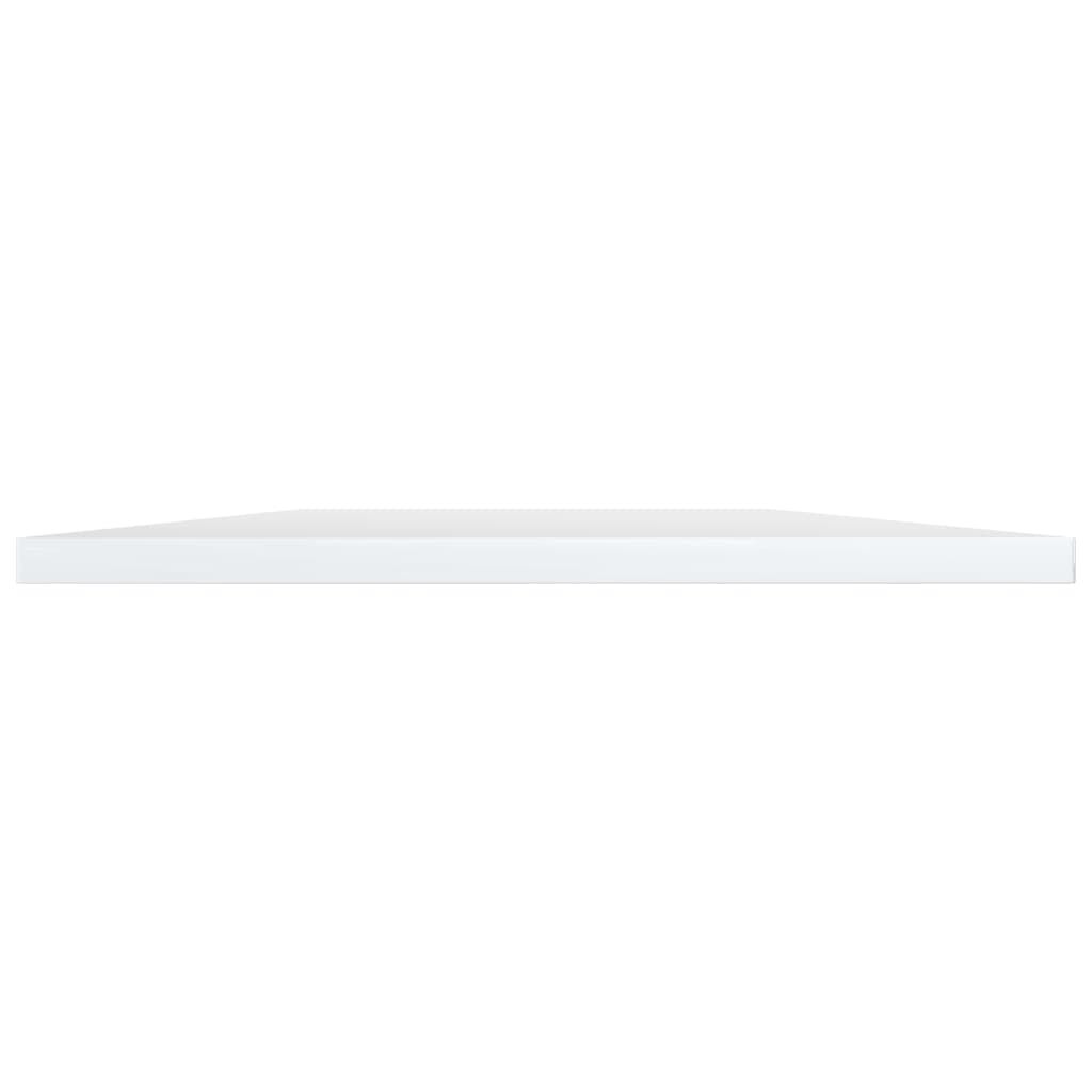 vidaXL Ράφια Βιβλιοθήκης 4 τεμ. Γυαλ. Λευκό 100x30x1,5 εκ. Επεξ. Ξύλο