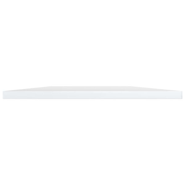 vidaXL Ράφια Βιβλιοθήκης 4 τεμ. Γυαλ. Λευκό 100x30x1,5 εκ. Επεξ. Ξύλο