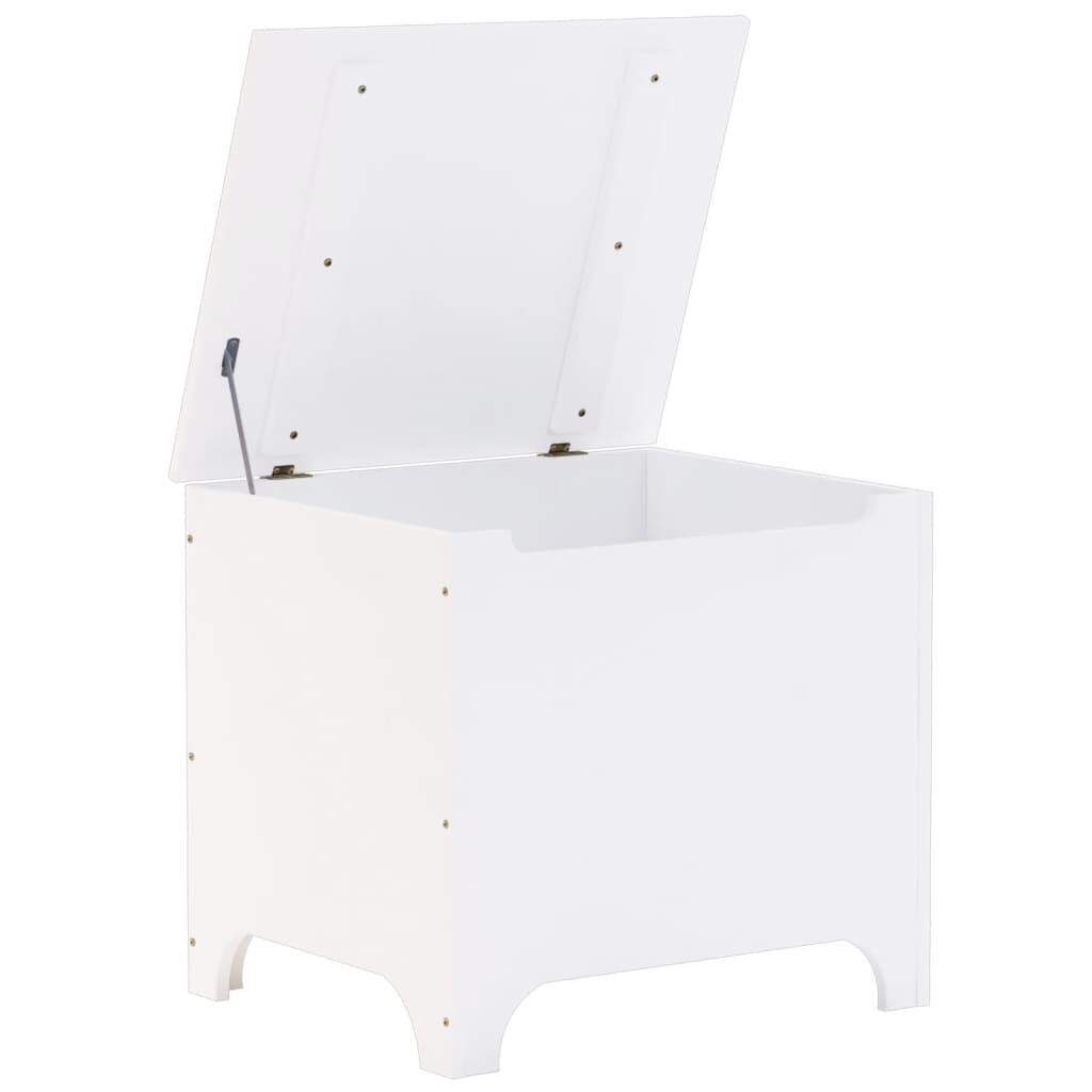 vidaXL Κουτί Αποθήκευσης με Καπάκι RANA Λευκό 60x49x54εκ. Μασίφ Πεύκο