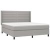 vidaXL &Kappa;&rho;&epsilon;&beta;ά&tau;&iota; Boxspring &mu;&epsilon; &Sigma;&tau;&rho;ώ&mu;&alpha; & LED &Alpha;&nu;.&Gamma;&kappa;&rho;&iota; 180x200&epsilon;&kappa;. &Upsilon;&phi;&alpha;&sigma;&mu;ά&tau;&iota;&nu;&omicron;