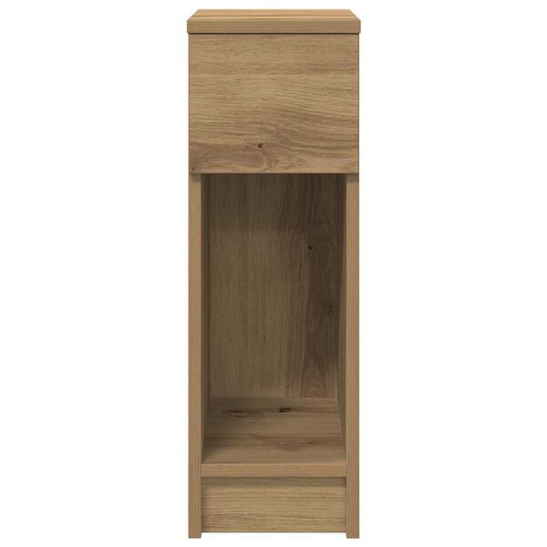 vidaXL Κομοδίνο με συρτάρι Αρτισιανή Δρυς 20x36x60 εκ.