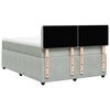 vidaXL Κρεβάτι Boxspring με Στρώμα Ανοιχτό Γκρι 160x200 εκ. Βελούδινο