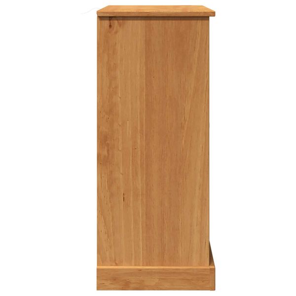 vidaXL Ντουλάπι Μπάνιου καφέ μελί 68 x 34 x 80 εκ Μασίφ ξύλο πεύκου