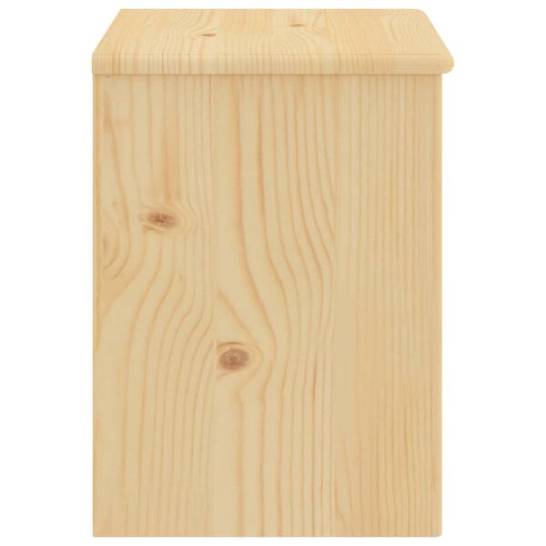vidaXL Κομοδίνο Ανοιχτό Ξύλο 35 x 30 x 47 εκ. από Μασίφ Ξύλο Πεύκου